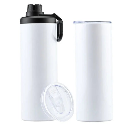 Custom Logo 20-30 oz Stainless Steel Vacuum Insulated White Sublimation Drink Cup Sports Water Bottle and Tumbler