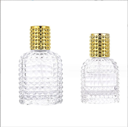 Portable 30ml & 50ml Pineapple Scented Perfume Spray Bottles Empty Glass Flask for Mascara & Face Cream Cosmetic Packaging