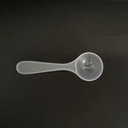 2g 4ml Round White Transparent Plastic Measuring Spoon Scoop for Protein Powder Milk Powder Food