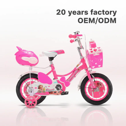 OEM Factory 12 Inch Carbon Steel Frame Children Bicycle Kids Bike Training Wheels Basket for Age 3-12 Boy and Girl in Stock