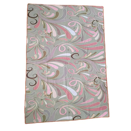 Customize Logo Compressed Quick-Dry Double-Sided Print Microfiber Beach Towel with EVA Case for Travel Sport Gym Use