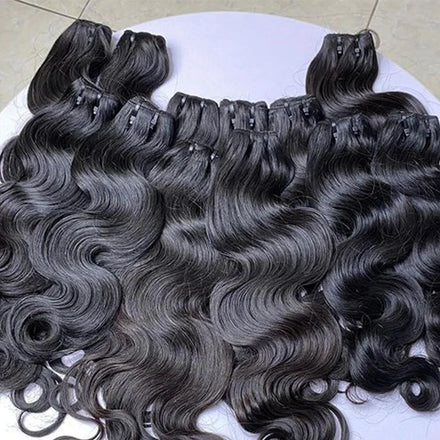 Body Wave Raw Vietnamese One Donor Natural Color Cuticle Aligned Double Drawn Vietnamese Human Hair Extensions Bundles Vendors