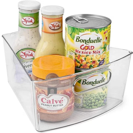 Pie Shaped 1/8 Wedge Lazy Susan Storage Organizer Bin Great Sector Shaped Container Bins for Kitchen Pantry Bathroom Cabinet