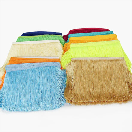 Tassel Lace Fringe Lace Trim for Latin Dances Dress Tassel Fringed Bright Fringe Tassel Dress