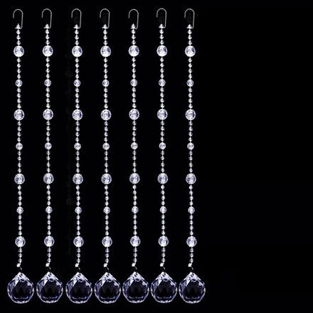 Acrylic Crystal Curtain Glass Crystal Garland Curtain for Home Decoration Crystal Beads Chain Acrylic for Wedding Hangings