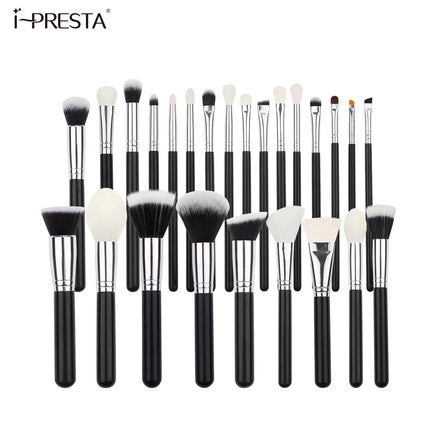 2024 Makeup Brush Set 25pcs Premium Cosmetic Brush for Foundation Blush Concealer Eye Shadow Eyebrow Black Make up Brush