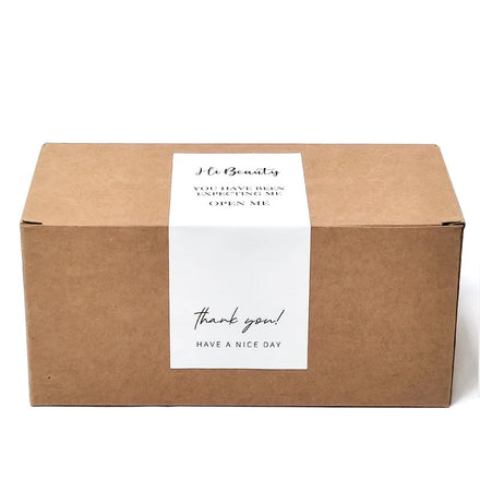 Custom Packaging Box logo Printed Seal Stickers Private Shipping Box Thank You for Supporting My Business Label
