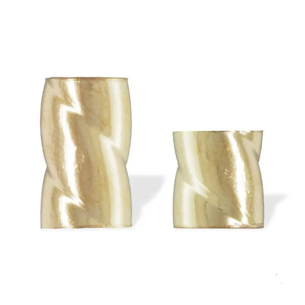 Non Tarnish GF Real 14K Gold Filled Crimp Twisted End Tubes for DIY Jewelry Necklace Bracelet Making Findings Accessories
