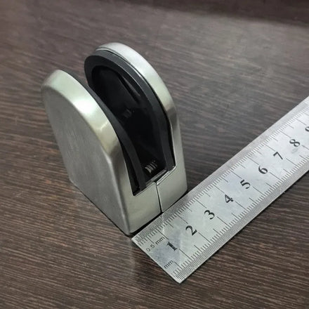 Fit Glass 16-18mm 304 Stainless Steel Satin Brushed Finished Flat Glass Clamp Holder