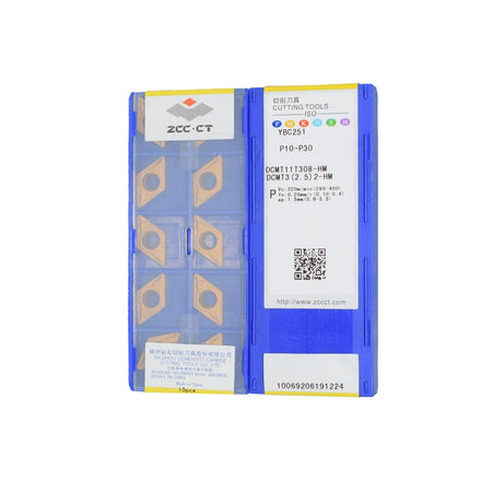 ZCC DCMT DCMT11T308-HM DCMT11T308 HM YBC251 Carbide Inserts CNC Turning Tool Lathe Cutter Tools Quality Product MOQ:10pcs
