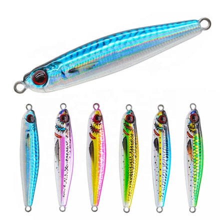 30g 40g 60g Slow Pitch Jigging Lure 3d Printing Mackere Bass Casting Shore Jigs Fishing Lure