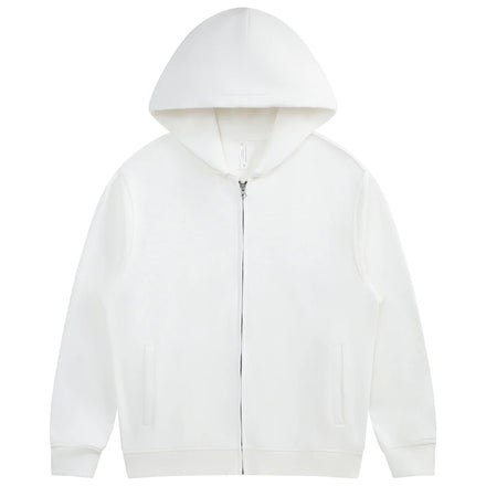Unisex Custom 330gsm Blank Full Zip up Hoodie Oversized Heavyweight Custom logo Factory Mens Hoodies
