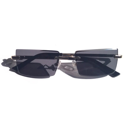 Finione Custom 2024 Frameless Sunglasses Men Women Fashion Rimless Luxury Square Sun Glasses Ladies Oculos