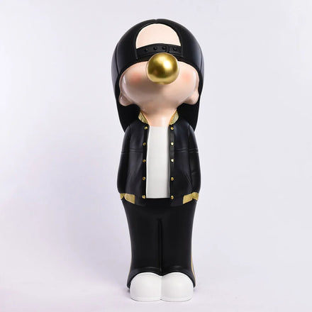 Personalized Gifts Nordic Modern Large Bubble Blowing Toy Boy Sculpture Ornaments Resin Artifacts Home Decor