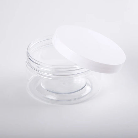 Luxury 8oz Custom Plastic Face Cream Jars Gold Black White Pink With Aluminum Lid for Body Scrub PET Base Material Cosmetic Use