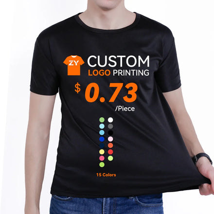 ZYtshirt Customised Blank Unisex Tee Plain T-shirt Cotton t Shirt Design LOGO DTF DTG Screen Print Tshirt Custom Tshirt Printing