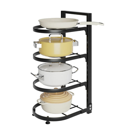 Pot Holders Custom 2 3 4 5 Tier Hollow Out Design Under Sink Kitchen Pot Pan Organizer Holder