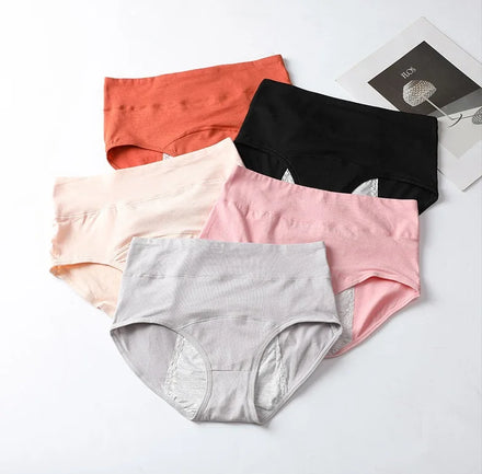8020 Wholesale Custom Logo Cheap Multi-colors Women Cotton 3 Layer Leak-proof Teen Print Menstrual Period Underwear