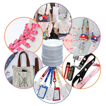 Lanyard Material Roll Satin Ribbon 50 Yards Roll to Roll Lanyard Printing Machine Customized Ribbon
