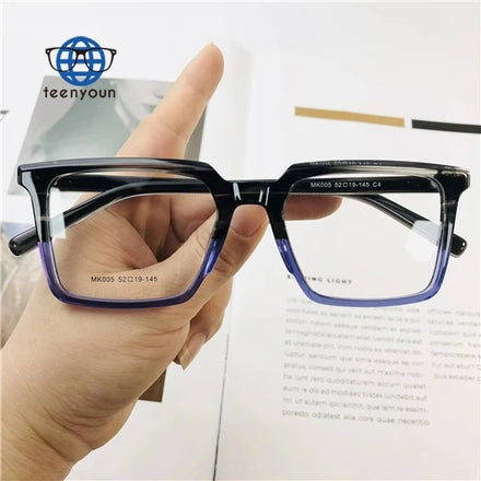 Teenyoun 2024 Monture Lunettes Optique Anti Blue Optical Frames Eyeglasses Acetate Frames Eye Acetate Square Glasses Wholesale