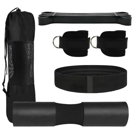 11 Packs Barbell Squat Pad Hip Thrust Pad Olymp Bars Cushion Bar Pad Gym Ankle Straps Hip Exercise Band