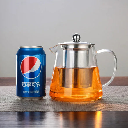 Glass Teapot with Removable Infuser 45oz Blooming and Loose Leaf Tea Pot Safe Tea Pot and Tea Strain