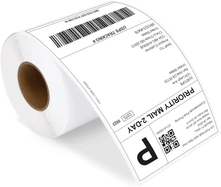 Waterproof 4x 6 Direct Thermal Adhesive Labels Paper Recyclable Shipping Labels