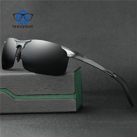 Teenyoun 2024 Male Polarizing Shades Aluminum Magnesium Sunglasses Men's Outdoor Riding Driving Sunglasses Wholesale