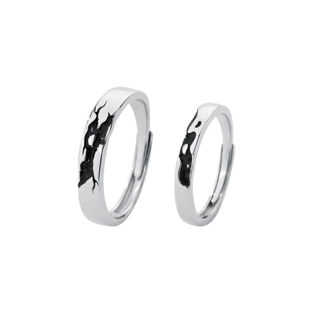 Couple Ring S925 Sterling Silver Lover Niche Design Senior Sense Memorial Gift for Male Female Friends Oem Unisex Gemstone Rings