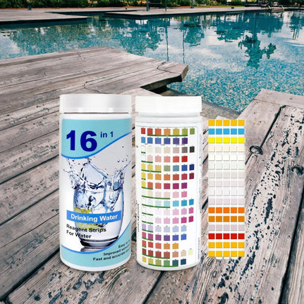16-in-1 Water Test Kit 100 Test Strips New Product for Drinking Water Analysis Customizable OEM Support