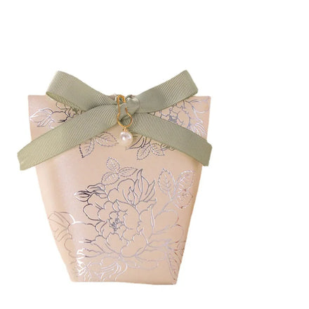 CSMD Chinese Manufacturers Wholesale Cheap Price Paper Material Beige Color Empty Souvenirs Packaging Box for Wedding Favors