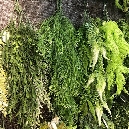 BG210312-37 Artifical Green Plant Feel Fern Simulation Ceiling Wall Hanging Decoration Window Decoration Artificial Green Fern