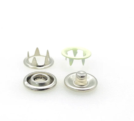 Factory Price Metal Brass 7.5mm 9.5mm 10mm Prong Snap Fastener Snap Buttons Nickel-Free Customizable Sizes