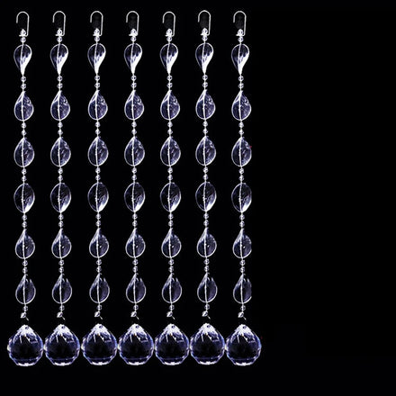 ZK220151 Acrylic Crystal Curtain Glass Crystal Curtain Crystal Garland Curtain for Home Decorationclear Wedding Beaded Garland