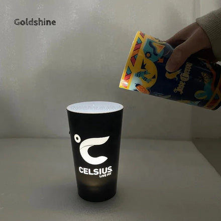 Wholesale Reusable Plastic LED Light Cup Luminous LED Flashing Cup for Drinks Night Club Decor-Party Bar Use
