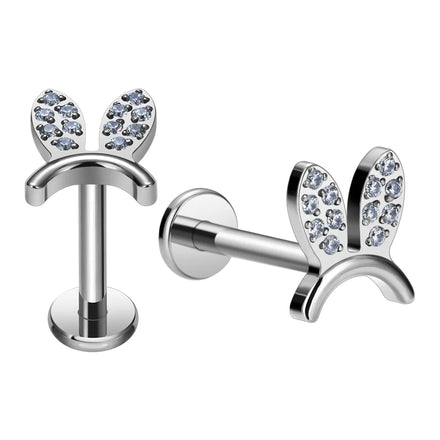 Fashion Titanium Internally Threaded Top Ear Studs ASTM F136 Lip Ring Earrings Piercing Jewelry