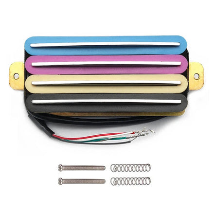 Rainbow ColourHot Rail 2-Dual Blade Electric Guitar High Output Track Type Four Coil Humbucker Pickup