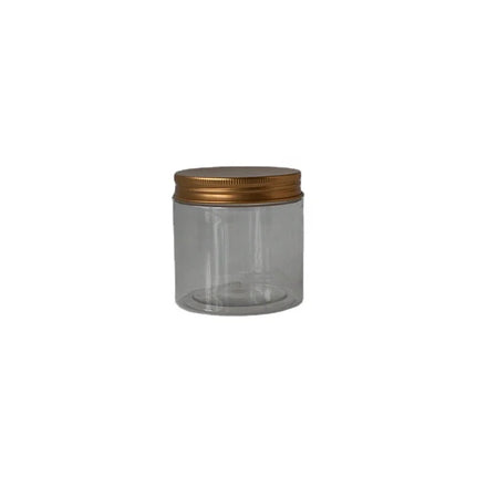 Food Grade Empty Cosmetic Body Scrub Facial Mask Container PET clear 300ml 200ml Plastic Jar with Lid