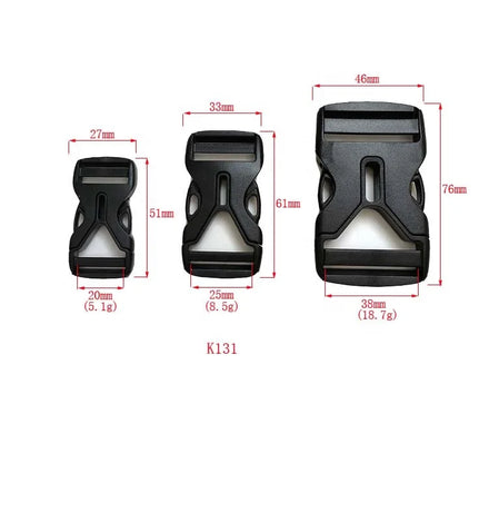 20mm 25mm 38mm Side Release Bag Slide Buckle for Backpack Eco-friendly Plastic Buckle-Professional Style Factory Direct Selling