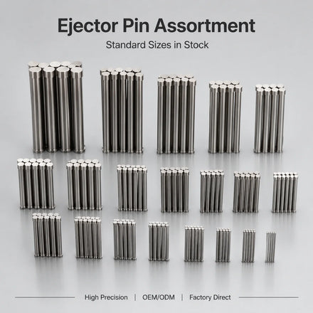 Shortened Sleeve square 1530 Machinery Pin Sets Din1530fh Aluminum Steel Steel Straight Ejector Pin
