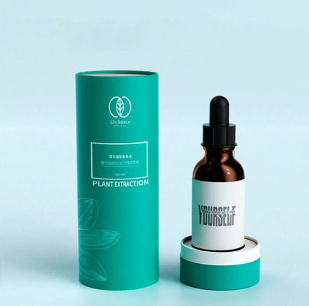 Eco Friendly Round Diffuser Dropper Bottle Box Packaging Flower Cardboard Cylinder Paper Tube Cosmetic Boxes