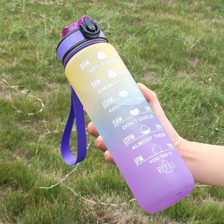 100% BPA Free Tritan 32oz Water Bottle Leak-Proof Motivational Quotes for Fitness for Gym Outdoor Activity Unisex Back to School