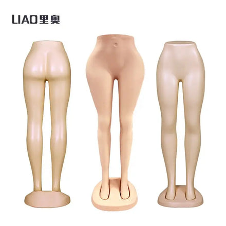 Cheap High-end PE Plastic Skin Color Lower Body Female Mannequin Plus Size Stand for Sale