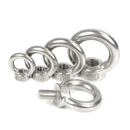 Custom Fastener Manufacturer Direct Supply Stainless Steel A2 70 A4 80 DIN580 Triangle Ring Lifting Hook Eye Bolts