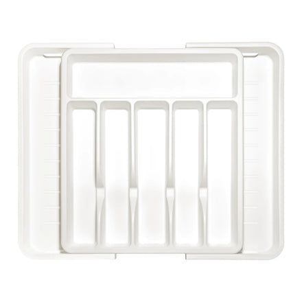 New Arrival Flatware Organizer Expandable Drawer Silverware Storage Tray Plastic Organizer Tray for Cutlery