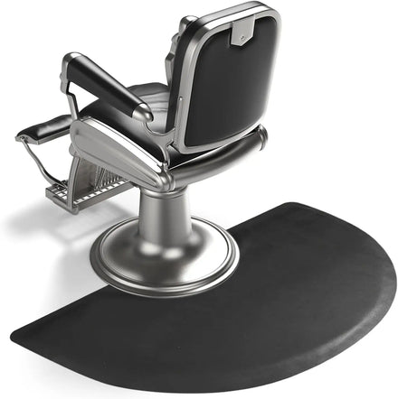 Modern Barber Shop Chair Mat Anti-Fatigue Cushioned Washable PU Material 3'x5' Salon Floor Mat