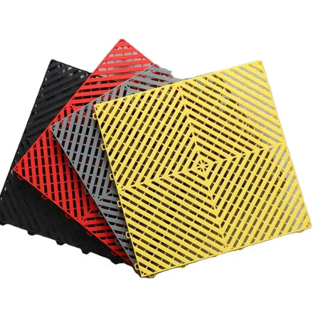 Mat Flooring for Park Floor Drain Cover Garage Floor Tiles Interlocking Plastic Industrial Rubber Outdoor C02 Lock Catch Support