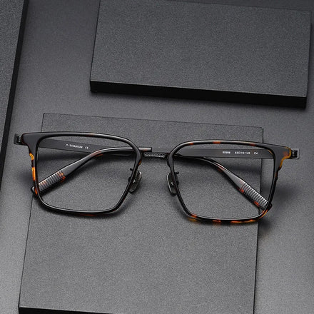 80986 Luxury Brand Retro Vintage Acetate Optical Specs Glasses Frames Designer Eyeglass Titanium Optics Frames for Men