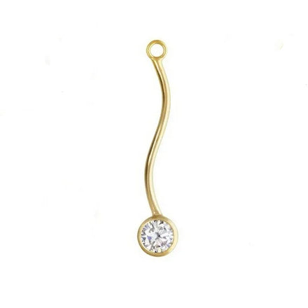 Non Tarnish GF Real 14K Gold Filled AAA Zircon Spiral Tube for DIY Jewelry Necklace Bracelet Making Findings Accessories