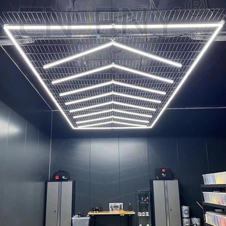 Ready to Stock Hexagon LED Lights for Workshop 6000K Led Detailing Working Light